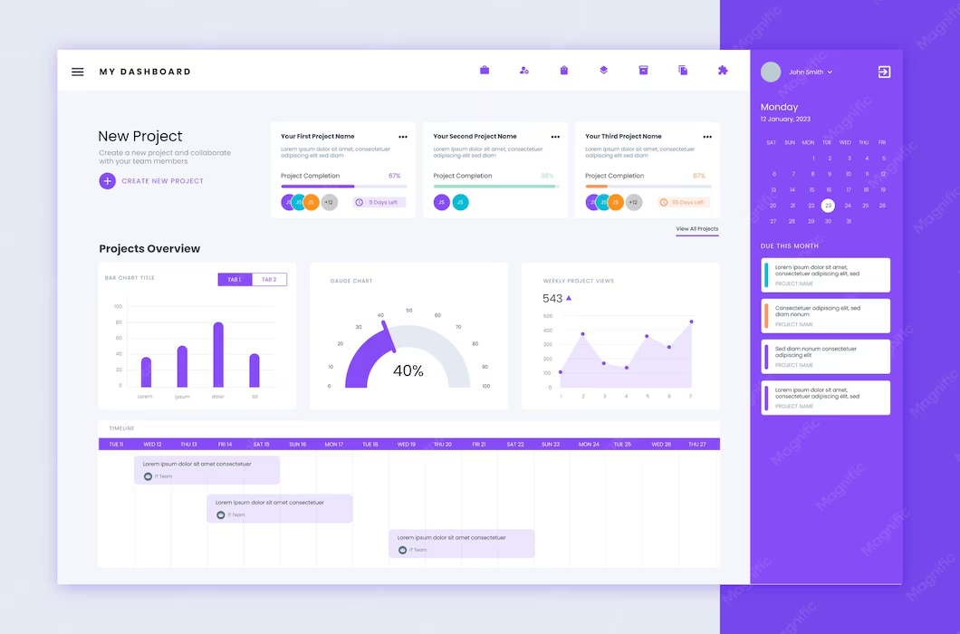 Zyndrx dashboard showcase